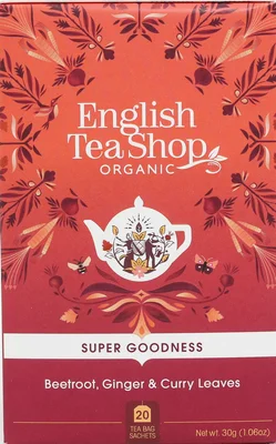 English Tea Shop Organic Beetroot, Ginger & Curry Leaves 20pc