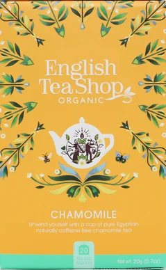 English Tea Shop Organic Chamomile Teabags 20pc