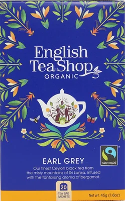 English Tea Shop Organic Earl Grey Teabags 20pc