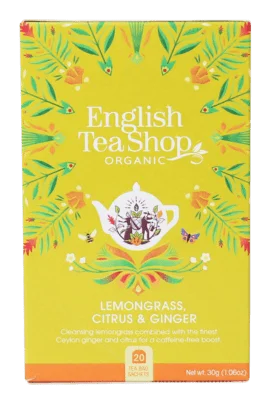 English Tea Shop Organic Lemongrass Ginger & Citrus Fruits Teabags 20pc