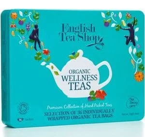 English Tea Shop Organic Wellness Collection Blue Tin 36ct