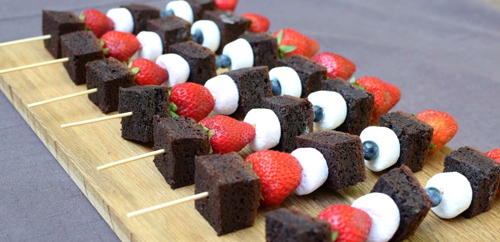 Brownie-Skewers